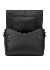 Malá dámska kožená kabelka TORES-1278-9I(W26), pohľad na produkt s otvorenou chlopňou na bielom pozadí.