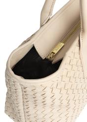 Krémová dámska shopper kabelka TOREC-1008-12(W25)