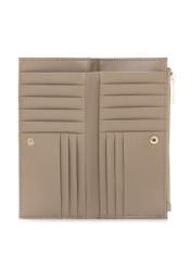 Béžová dámska peňaženka POREC-0429-1B(W26), pohľad na produkt zvnútra na bielom pozadí.