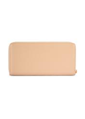 Dámska kožená peňaženka béžovej farby PORES-0800R-1B(W26) - pohľad na produkt zozadu, na bielom pozadí.