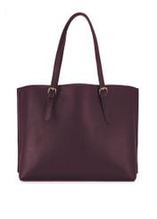 Bordová veľká kabelka typu shopper TOREC-1088-49(Z25)