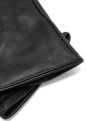Čierne kožené pánske rukavice REKMS-0085-99(Z25)
