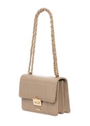 Malá dámska kabelka TOREC-1186-1D(W26) v ťavej farbe - diagonálny pohľad na produkt, na bielom pozadí.