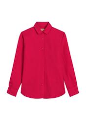 Dámska ľanová košeľa vo farbe fuchsie  KOSDT-0163A-5E(W26)