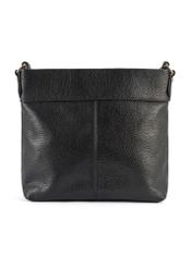 Čierna dámska kožená kabelka typu crossbody TORES-1151-99(Z25)