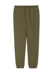 Pánske khaki tepláky SPOMT-0101-55(Z25), pohľad spredu na bielom pozadí.