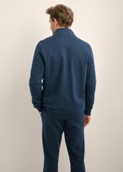 Modrá pánska mikina na zips BLZMT-0085-7E(Z26)