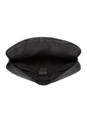 Čierna dámska taška na notebook TOREN-0344-99(W26), pohľad na produkt vo vnútri na bielom pozadí.