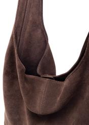 Hnedá dámska semišová shopperka TORES-1177-1I(W26)
