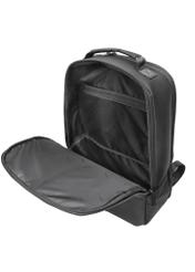 Čierny pánsky batoh TORMN-0368-99(Z25), pohľad na produkt zhora na bielom pozadí.-02