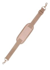Tmavobéžový batoh v tvare lietadla PLCMN-0017-1C(Z26), pohľad na odnímateľný popruh produktu na bielom pozadí.