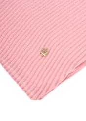 Svetloružová dámska šatka SZADT-0217-5D(W26), detail produktu na bielom pozadí.