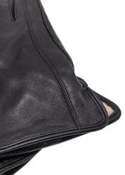 Pánske čierne kožené rukavice REKMS-0087-99(Z25)