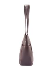 Brązowa skórzana torebka shopper damska TORES-1255-1I(W26)