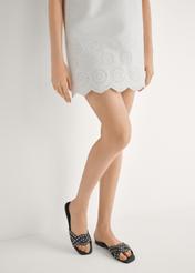 Čierne kožené dámske šľapky BUTYD-1226-99(W26)