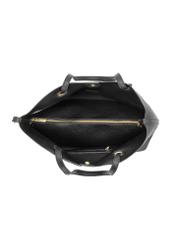 Veľká čierna shopper kabelka TOREC-0995A-99(Z25)