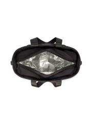 Čierna obedárová taška TOREN-0346-99(W26) - pohľad na produkt zhora, na bielom pozadí.