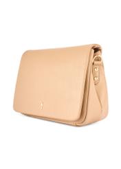 Beige Leder Damenhandtasche TORES-0911F-1B(W26)