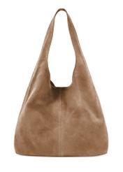 Dámska kabelka shopper z béžového semišu TORES-1177-1B(W26)