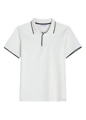 Pánske krémové polo tričko POLMT-0092-0B(W26)