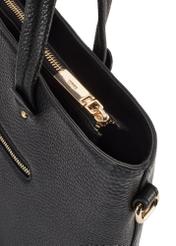 Čierna kožená dámska kabelka typu shopper TORES-0728D-99(Z25)