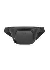 Čierna kožená pánska kabelka do pása TORMS-0280R-99(W25)-01