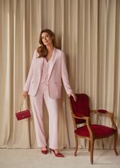 Dámske svetloružové elegantné nohavice SPODT-0106A-5A(W26)