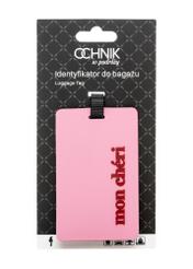 Menovka na batožinu AW-012-0015-5B(W26), pohľad na produkt s obalom na bielom pozadí.