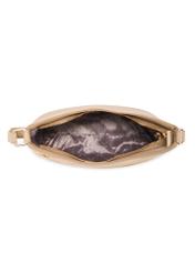 Béžová dámska kabelka cez rameno TORES-1213-1B(W26) - pohľad na produkt zhora, na bielom pozadí.