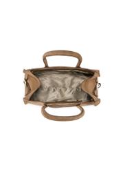 Béžová semišová kabelka TORES-1191-1B(W26)