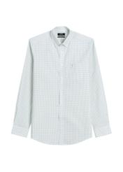 Pánska šalviová košeľa z bavlny  KOSMT-0277-8F(W26)