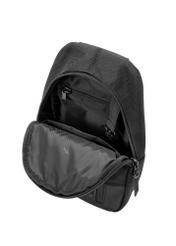 Čierna pánska crossbody kabelka TORMN-0419-99(W26) - detailný záber, na bielom pozadí.