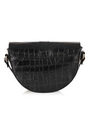 Dámska kožená taška TORES-0707F-9G(W26), zadný pohľad na bielom pozadí.