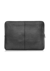 Čierna kožená aktovka na notebook TORMS-0455-99 (W25)