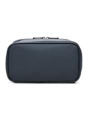 Pánska kozmetická taška TORMN-0413-7D(W26) v tmavomodrej farbe, pohľad zozadu na produkt na bielom pozadí.