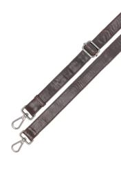 Hnedá pánska kožená ľadvinka TORMS-0462-89(Z25), detailný záber na odnímateľný popruh produktu, pohľad na bielom pozadí.