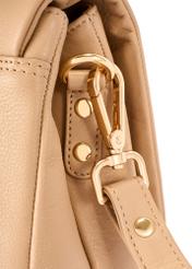 Beige Leder Damenhandtasche TORES-0911F-1B(W26)