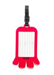 Menovka na batožinu AW-012-0004-5E(W26), pohľad zozadu na bielom pozadí.