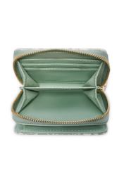 Malá dámska peňaženka s kvetinovým vzorom POREC-0366-8P(W26) - pohľad na produkt zhora, na bielom pozadí.