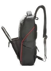 Čierny veľký pánsky batoh TORMN-0396-9J(W26), bočný pohľad na produkt na bielom pozadí.