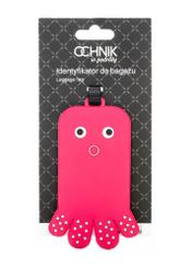 Menovka na batožinu AW-012-0004-5E(W26), pohľad na produkt s obalom na bielom pozadí.