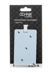 Menovka na batožinu AW-012-0007-7P(W26), pohľad na produkt s obalom na bielom pozadí.