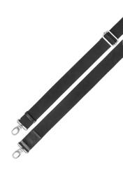 Čierna kožená pánska aktovka TORMS-0507-99(W26) - pruhovaný pohľad, na bielom pozadí.