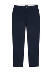 Pánske tmavomodré nohavice SPOMT-0121-7E(W26), pohľad spredu na bielom pozadí.