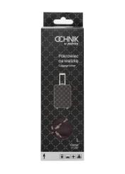 Hnedý obal na veľký kufor AW-013-0006-1P-L(W26), pohľad spredu na výrobok v balení.