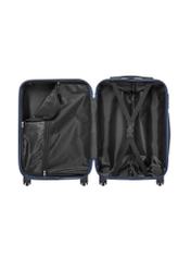 Malý kufor na kolieskach WALAB-0077-7D-19(W26), pohľad na produkt vo vnútri na bielom pozadí.