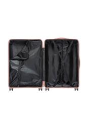 Veľký kufor na kolieskach WALPP-0024-5B-28(W26), pohľad na produkt zvnútra na bielom pozadí.