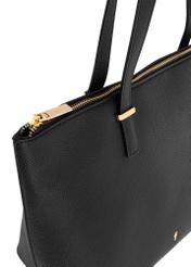 Čierna dámska shopper kabelka TOREC-0953A-99(Z25)