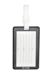 Menovka na batožinu s lietadlami AW-012-0013-9C(W26), pohľad zozadu na bielom pozadí.