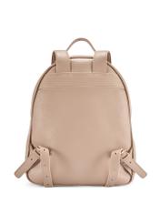 Béžový dámsky stredne veľký batoh TOREC-0920-1D(W26), pohľad na produkt zozadu na bielom pozadí.